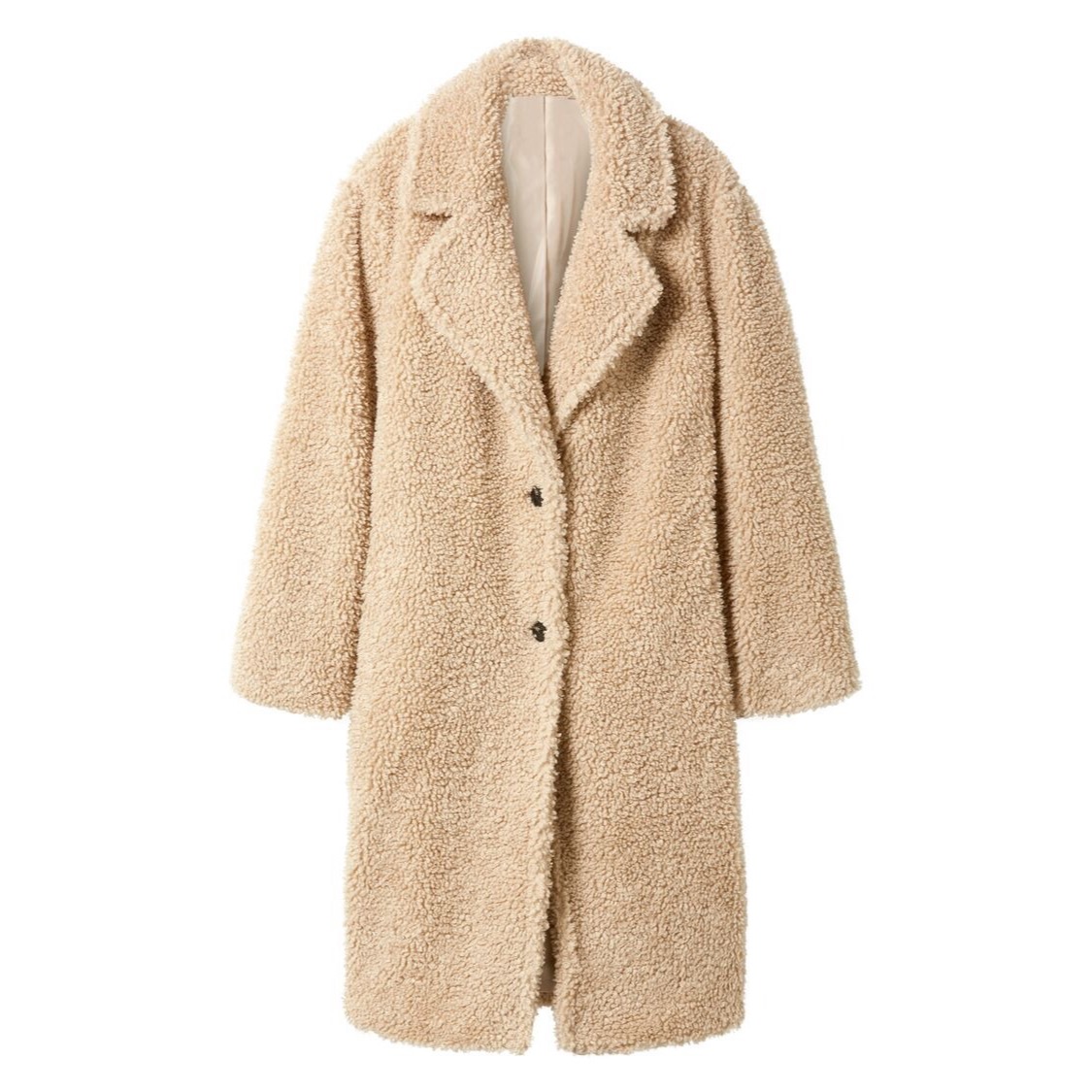 Abrigo imitación piel de cordero