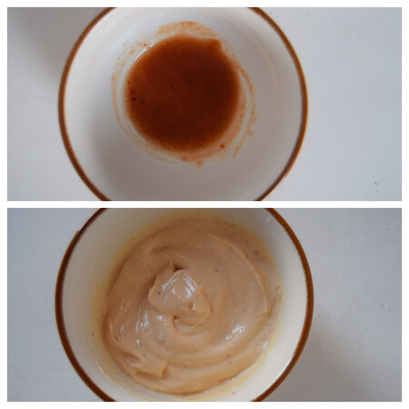 Spicy mayo paso a paso