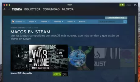 Steam Mac の販売