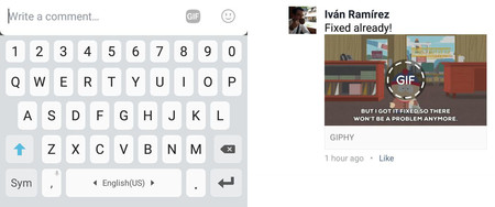 Facebook empieza a mostrar el botón para comentar con GIF animados