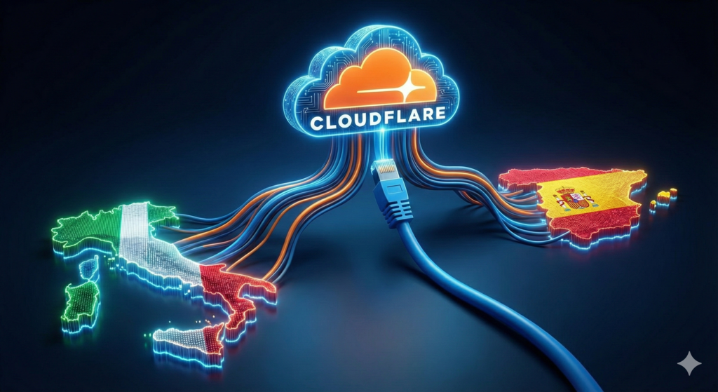 Cloudflare se planta en Italia por los bloqueos. En España, el conflicto con LaLiga apunta al mismo problema de fondo
