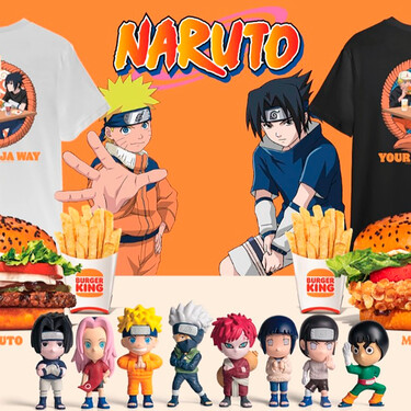 Burger King lanza dos nuevos menús inspirados en Naruto, la mítica serie de anime, con ocho figuritas coleccionables
