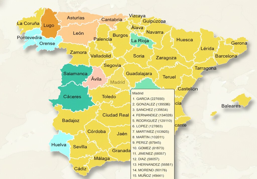 Si quieres saber cómo de especial es tu apellido, alguien ha creado una especie de Google Maps para salir de dudas