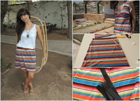 Cómo hacerte una falda con un vestido que ya no usas