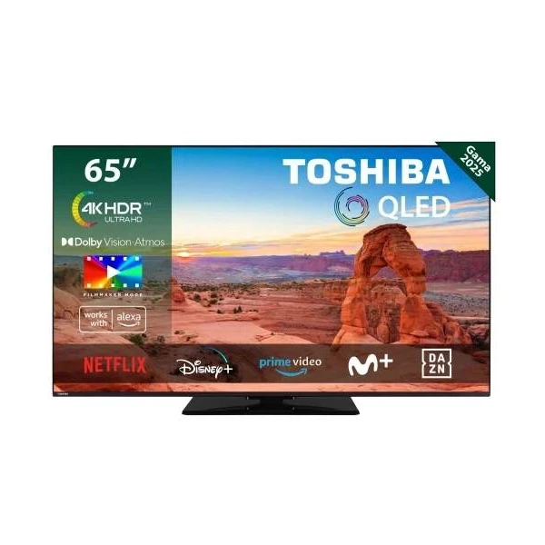 TV Toshiba 65QV3463DG 65" (164 cm), QLED, 4K UHD, 60Hz, Dolby Vision, Smart TV, HDR, Dolby Atmos

