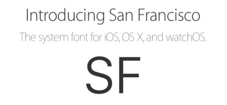 Apple pone a disposición de los desarrolladores la nueva tipografía San Francisco