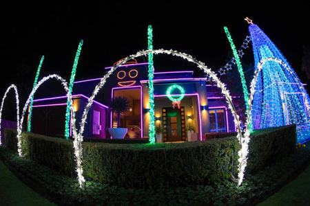 Iluminación de Navidad Gangnam Style