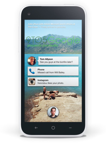 Así se verá Facebook Home en el terminal propio de la red social que lanzará HTC