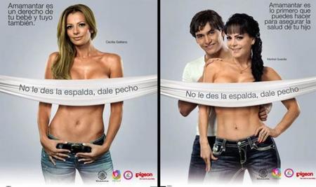 No le des la espalda, dale pecho: una campaña polémica para promocionar la lactancia materna