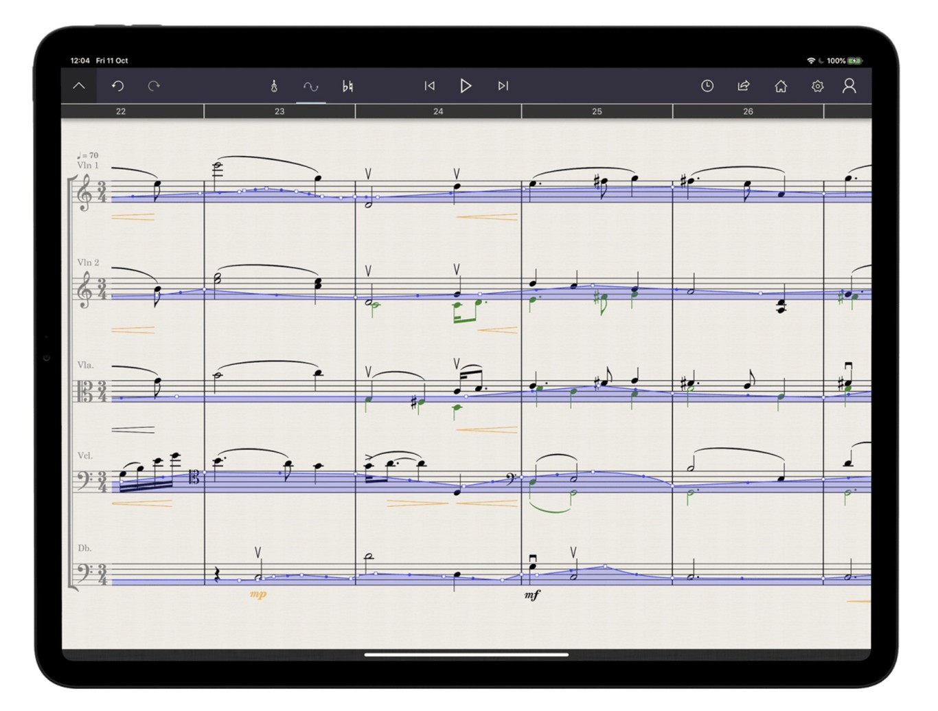 StaffPad, la app de notación musical, llega a iPadOS