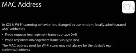iOS 8 "engañará" las redes Wi-Fi generando direcciones MAC falsas