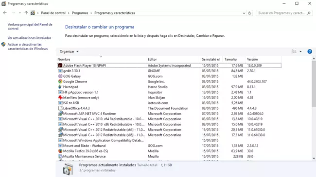 Desinstalar