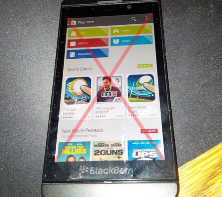Blackberry asegura que no pondrán Google Play en BB10