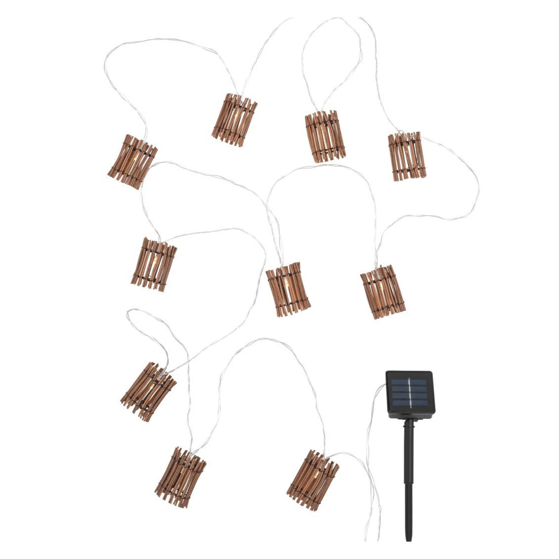 Guirnalda de 10 luces solar LED 