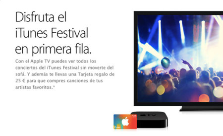 Apple se prepara para el iTunes Festival regalando 25 euros en la compra de un Apple TV