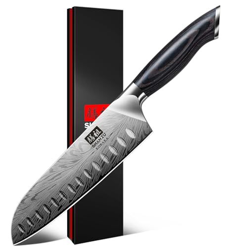 SHAN ZU Cuchillo Santoku 18cm