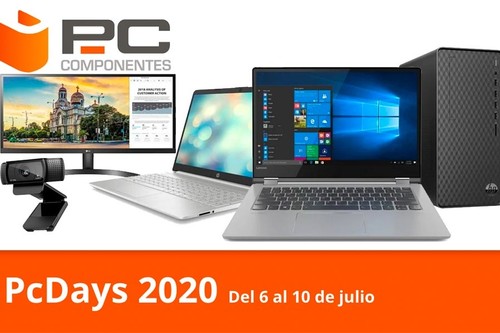 Las ofertas del día en los PcDays 2020 de PcComponentes: portátiles Lenovo o Acer, impresoras y sobremesa HP, monitores LG o webcams Logitech a los mejores precios
