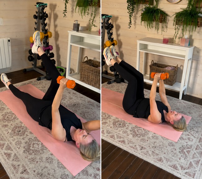 Entrenadora ejercicios para menopausia