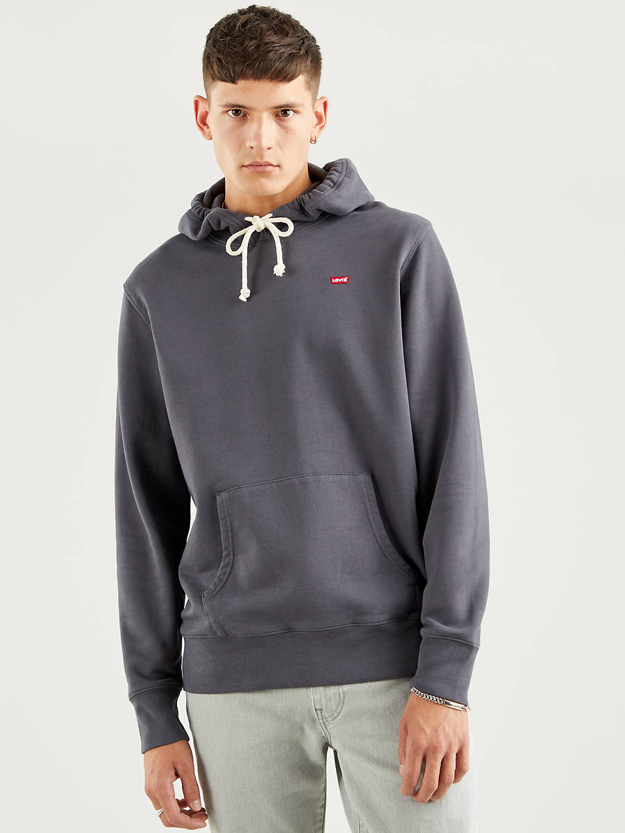 Sudadera gris con capucha