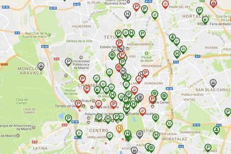 Mapa Electricos Madrid