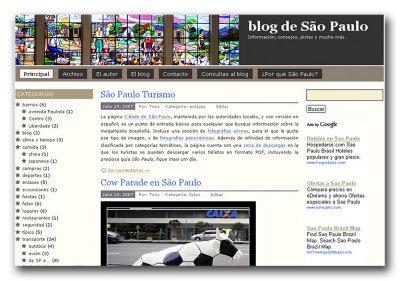 Nuevo blog de San Pablo (Brasil)