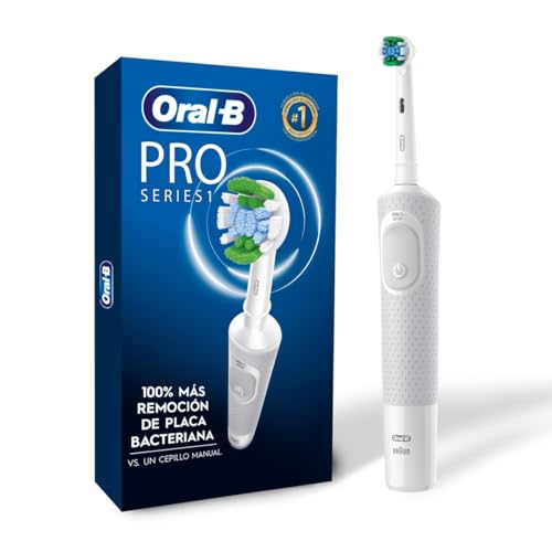 Oral-B Cepillo Eléctrico PRO Series 1, 100% Más Remoción de Placa, 1 Unidad