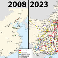 China ha construido 40.000 km de tren de alta velocidad en sólo 15 años. En España tardamos 19 años en llevarlo de Madrid a Asturias