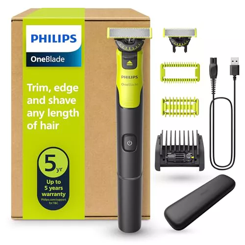 Philips OneBlade 360 Auténtico Barbero, Afeitadora y recortadora eléctrica