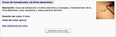 Nuevo curso de formación Online de INTECO sobre la firma electrónica