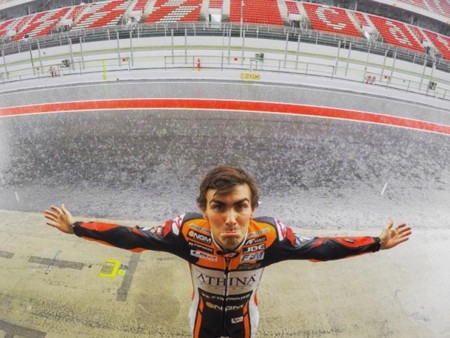 El test oficial de MotoGP previsto hoy, estropeado por la lluvia