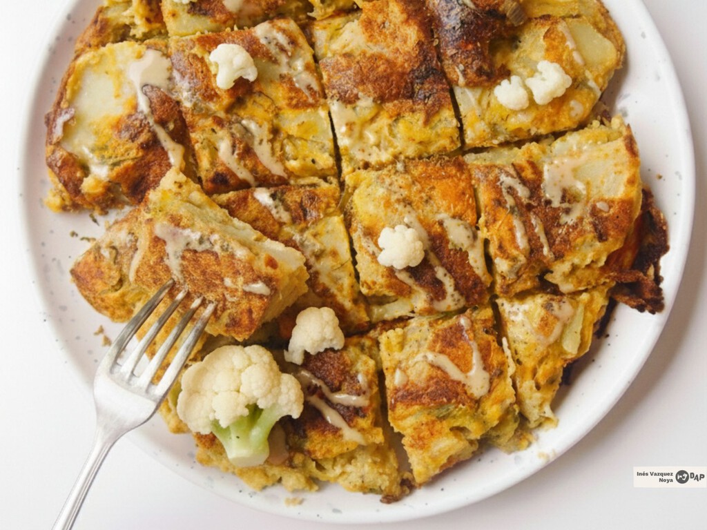 Tortilla de coliflor, receta fácil y  'low carb' para triunfar cuidándose