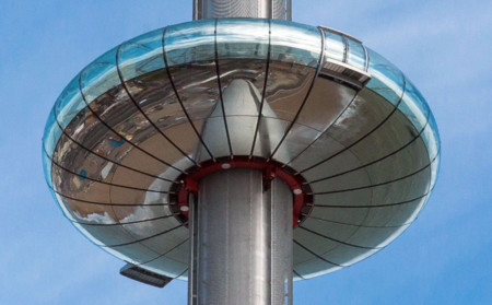 Éste es el mirador móvil más alto del mundo y está en Inglaterra