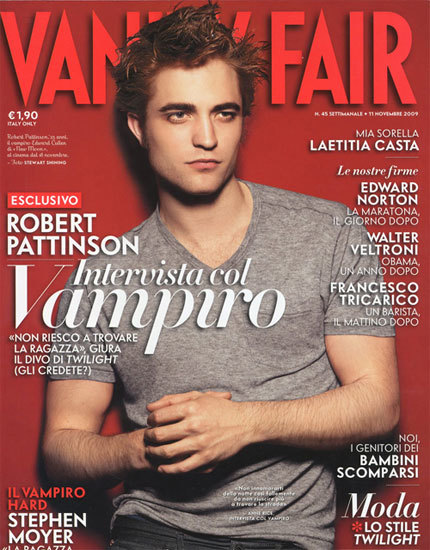 Y Robert Pattinson repite portada de Vanity Fair