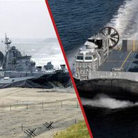 El vehículo militar anfibio más grande del mundo nació en la Guerra Fría: puede llevar tanques a más de 100 km/h sobre agua y arena