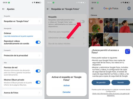 OPPO ギャラリーでの Google フォトのサポート