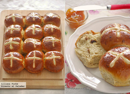Hot Cross Buns, panecillos de Viernes Santo. Receta de Semana Santa