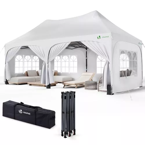 VOUNOT® Carpa Plegable Gazebo 3x6m con Laterales