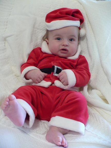 La foto de tu bebé en diciembre: el bebé en Navidad