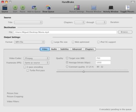 Handbrake se actualiza con soporte de 64 bits