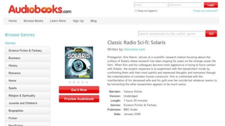 Audiobooks.com, audiolibros en el navegador con suscripción mensual