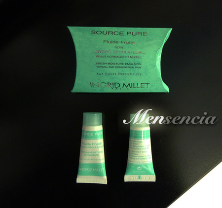 Ingrid Millet, probé el Fluído Fruité Source Pure para pieles mixtas