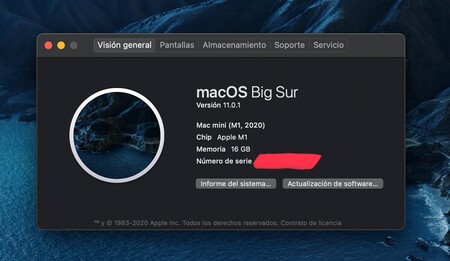 Mac Mini M1 About