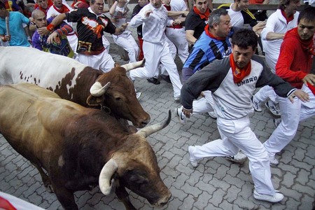 Una embarazada de ocho meses pretendía correr en el encierro de San Fermín