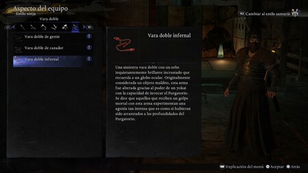 Cambios Aspecto Nioh 3 2
