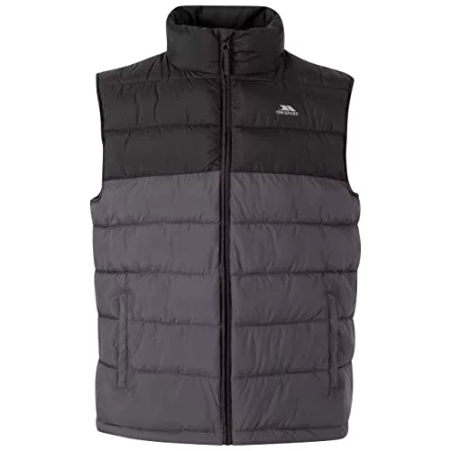 Trespass Chaleco para hombre, Negro, M