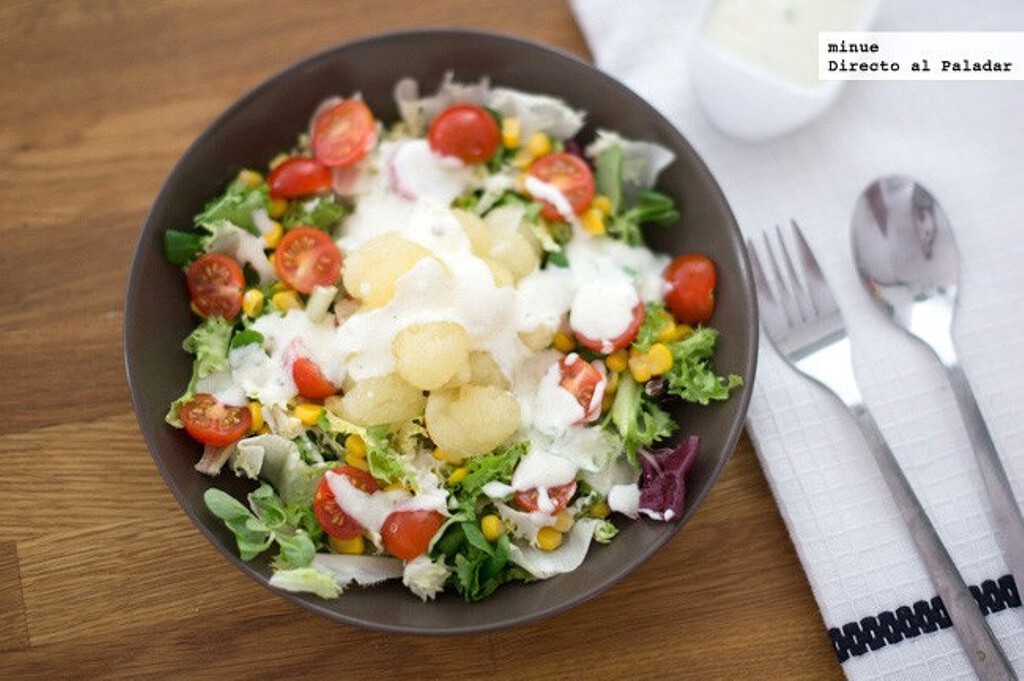 Ensalada italiana de melón, receta de verano fácil y rápida