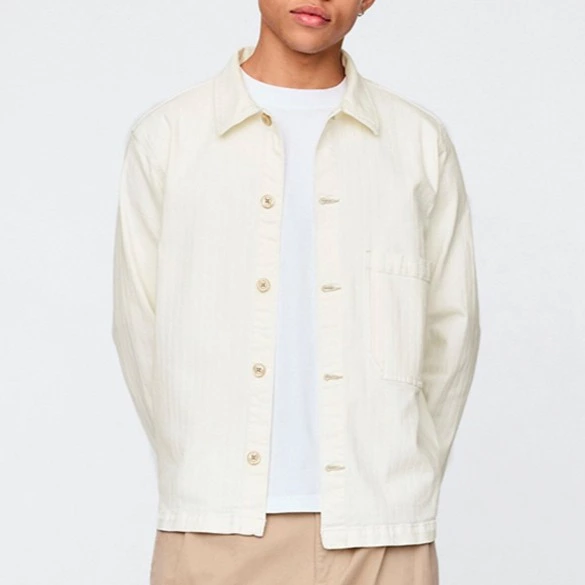 Gap Sobrecamisa estilo denim de hombre con puños abotonados