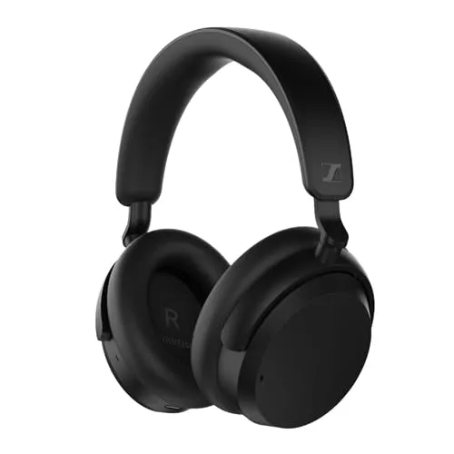 Sennheiser ACCENTUM Auriculares Inalámbricos Bluetooth, Duración de batería de 50 h, cancelación de ruido híbrida (ANC), Comodidad durante todo el día y recepción de voz clara para llamadas, Negro
