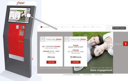 Free Mobile se anima en Francia con una máquina expendedora de SIMs, la imagen de la semana