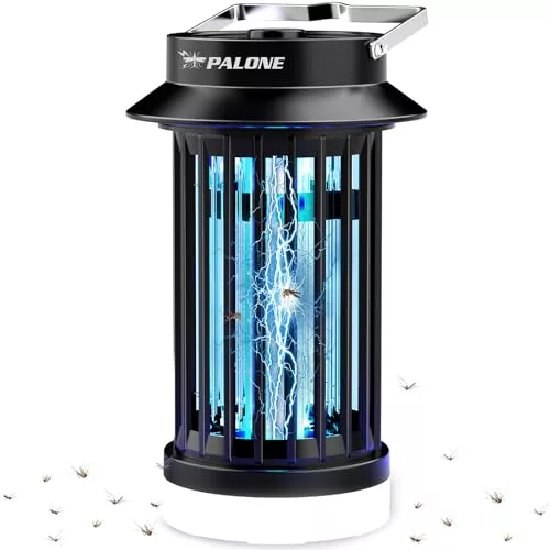 PALONE Lampara Antimosquitos IluminacióN Recargable Atrapa Moscas Atrapa Mosquitos USB LED Potente, Adecuado para Dormitorio, JardíN, Camping, Interior y Exterior.